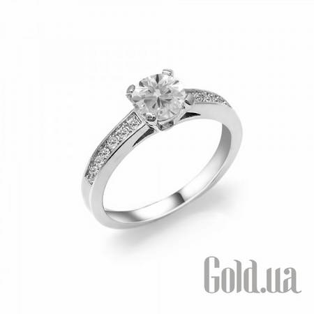 Кольцо Серебряное кольцо с куб. циркониями, 17