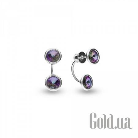 Пусеты (гвоздики) Серьги с кристаллами Swarovski