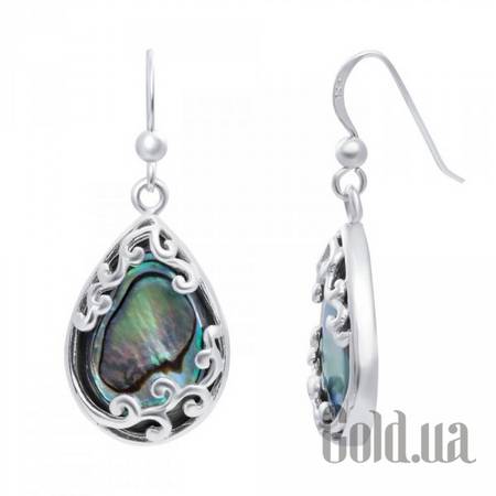 Серьги с подвесками Серебряные серьги с перламутром