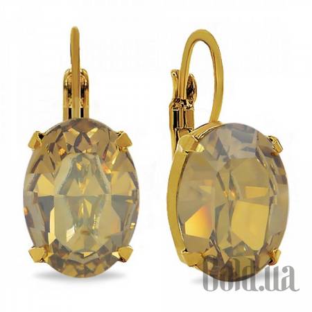 Серьги Серьги с кристаллами Swarovski в позолоте