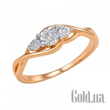 Кольцо Золотое кольцо с бриллиантами, 18