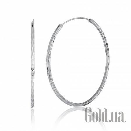 Серьги-кольца Серебряные серьги