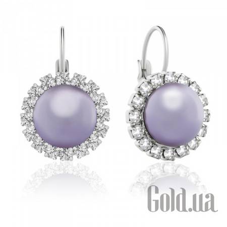 Серьги Серьги с кристаллами Swarovski и искусств. жемчугом