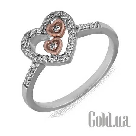 Кольцо Золотое кольцо с бриллиантами, 17.5