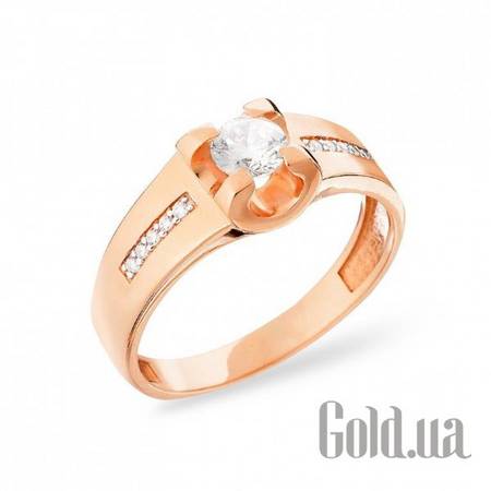 Кольцо Золотое кольцо с куб. циркониями, 21