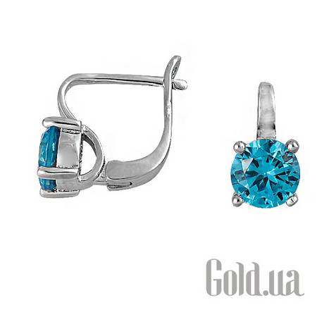 Серьги Silvex925 Серебряные серьги с куб. циркониями