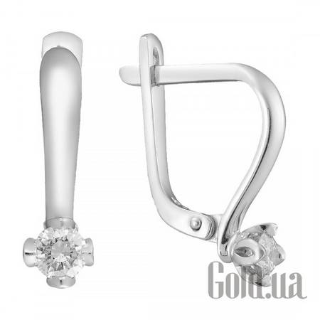 Серьги Золотые серьги с бриллиантами