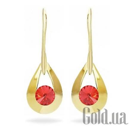 Серьги Серьги с кристаллами Swarovski в позолоте