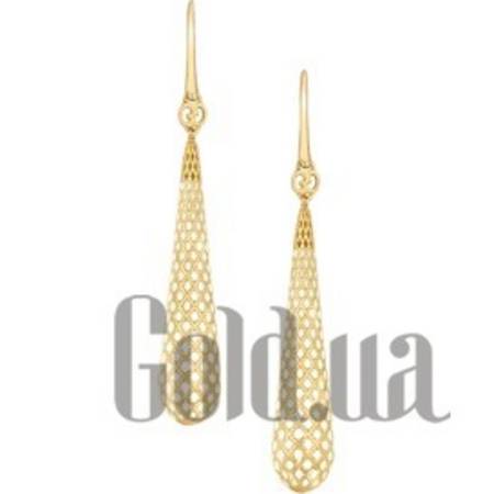 Серьги с подвесками Золотые серьги