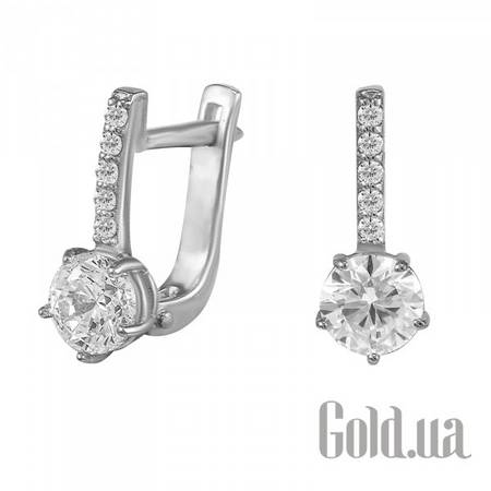 Детские серьги Золотые серьги с куб.циркониями