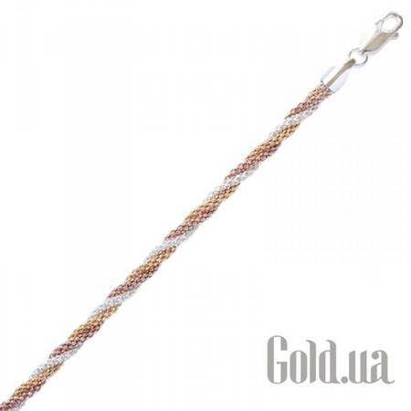 Женские браслеты Женский серебряный браслет в позолоте, 18