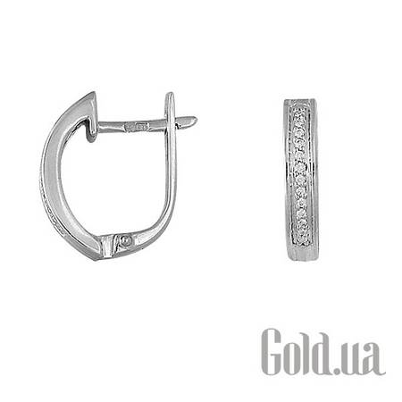 Серьги Золотые серьги с бриллиантами