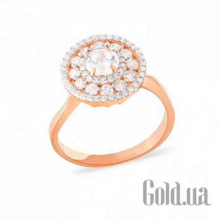 Кольцо Золотое кольцо с куб. циркониями, 18.5