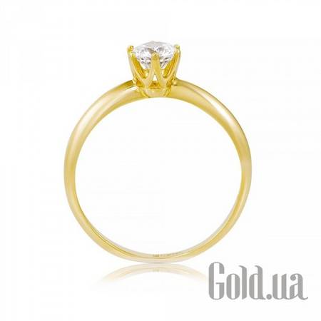 Кольцо Золотое кольцо с цирконием Swarovski Zirconia, 16.5