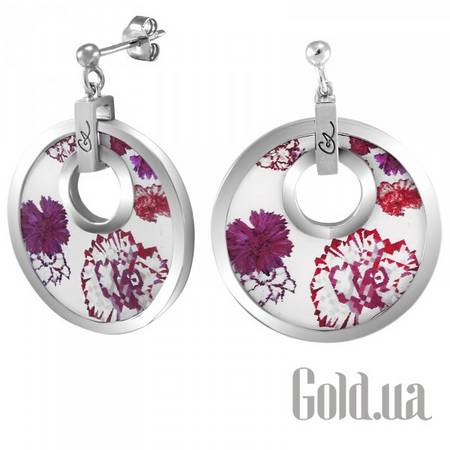 Серьги с подвесками Женские серьги с эмалью