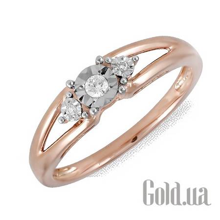 Кольцо Золотое кольцо с бриллиантами, 17