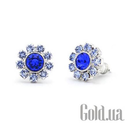 Пусеты (гвоздики) Серьги с кристаллами Swarovski