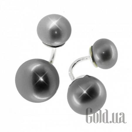 Серьги-гвоздики JF Серебряные серьги с жемчугом