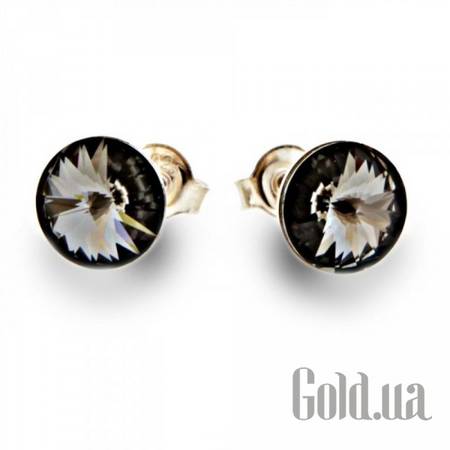 Пусеты (гвоздики) Серьги с кристаллами Swarovski