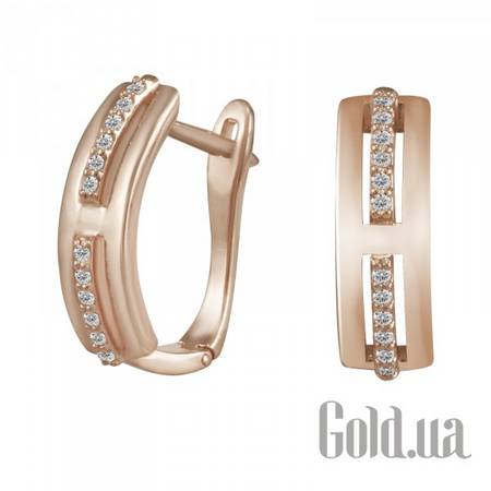 Серьги Золотые серьги с куб.циркониями