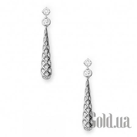 Серьги с подвесками Золотые серьги с бриллиантами