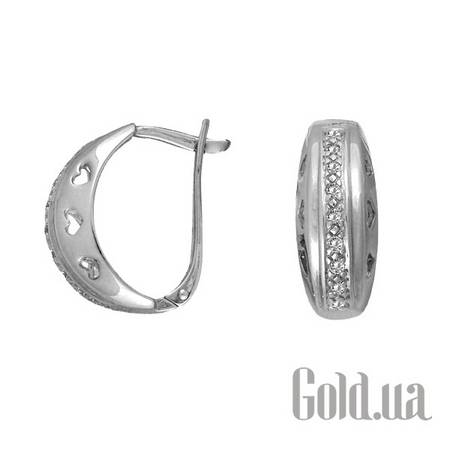 Серьги Золотые серьги с куб. циркониями