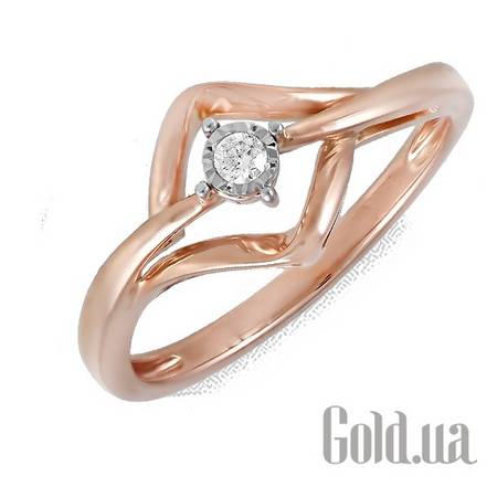 Кольцо Золотое кольцо с бриллиантом, 16.5