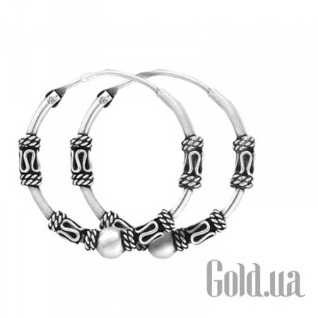 Серьги-кольца Серебряные серьги