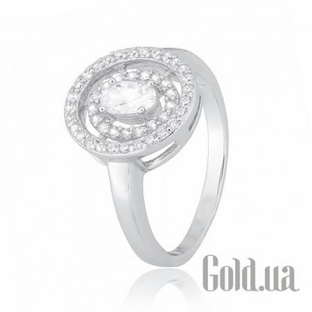 Кольцо Серебряное кольцо с куб. циркониями, 19