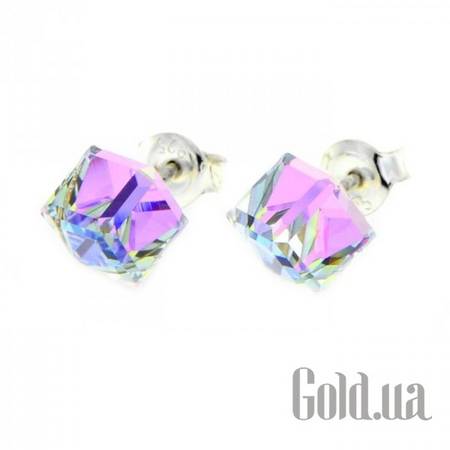 Пусеты (гвоздики) Серьги с кристаллами Swarovski