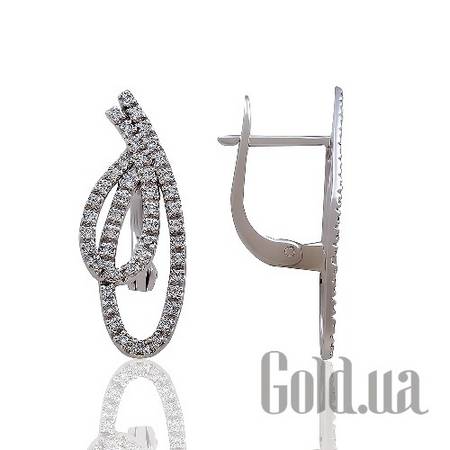 Серьги Золотые серьги с куб. циркониями