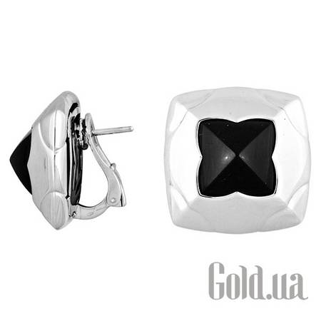 Серьги Золотые серьги с ониксами