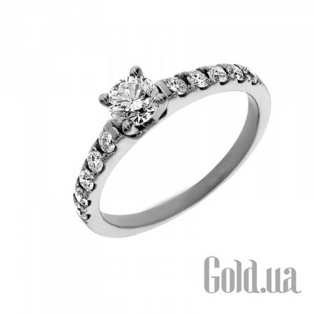 Кольцо Золотое кольцо с бриллиантами, 17.5