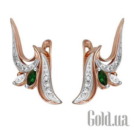 Серьги Серебряные серьги с куб. циркониями