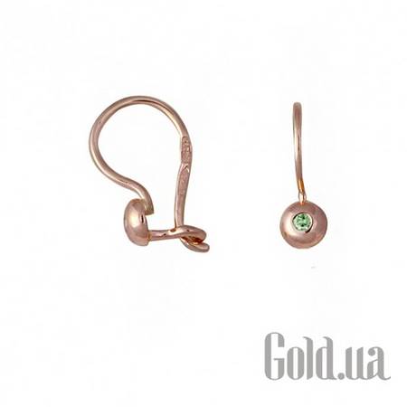 Детские серьги Золотые серьги с куб.циркониями