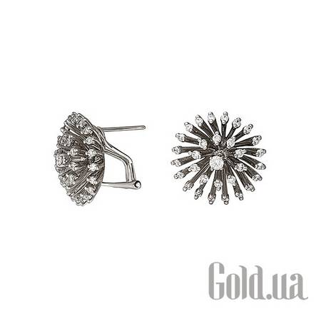 Серьги Золотые серьги с бриллиантами
