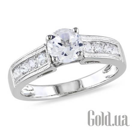 Кольцо Серебряное кольцо с синт. сапфирами, 17