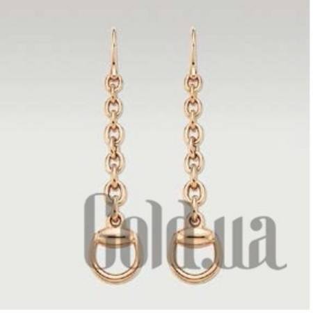 Серьги с подвесками Золотые серьги