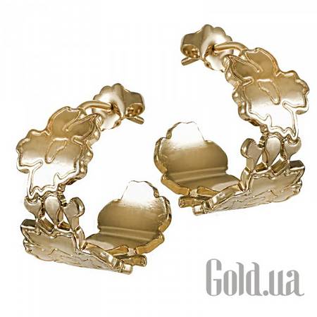 Пусеты (гвоздики) Серьги в позолоте