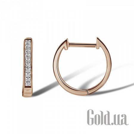 Серьги Золотые серьги с бриллиантами