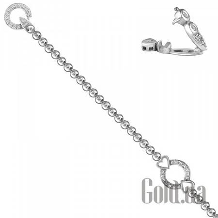 Браслет Женский золотой браслет с бриллиантами, 17.5