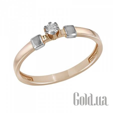 Кольцо Золотое кольцо с бриллиантом, 16.5