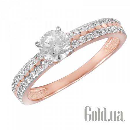 Кольцо Золотое кольцо с куб.циркониями, 17.5