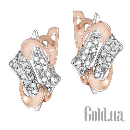 Серьги Золотые серьги с куб.циркониями