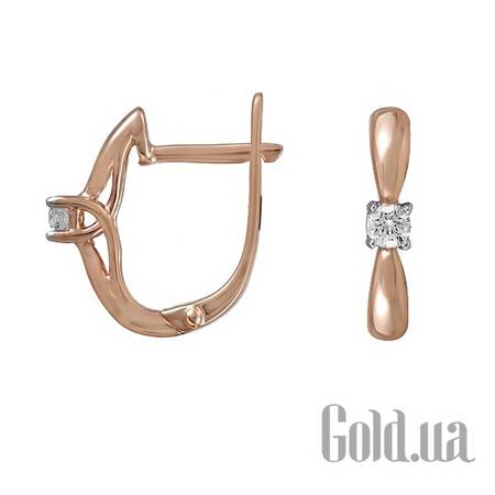 Серьги Золотые серьги с бриллиантами