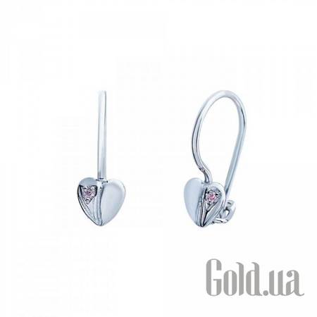 Серьги Серебряные серьги с куб. циркониями