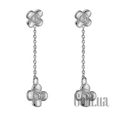 Серьги с подвесками Серебряные серьги