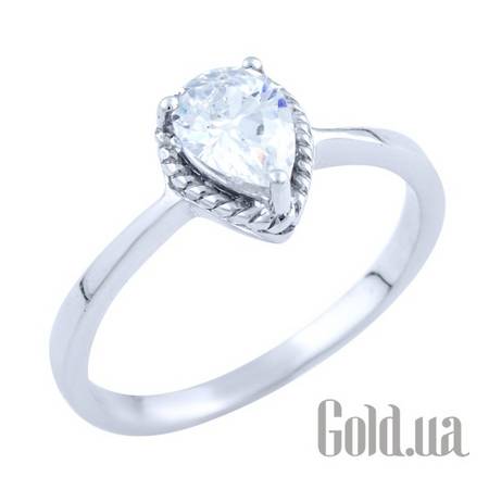 Кольцо Серебряное кольцо с куб. цирконием, 17