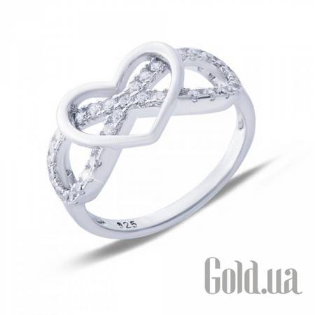 Кольцо Серебряное кольцо с куб. циркониями, 14.5