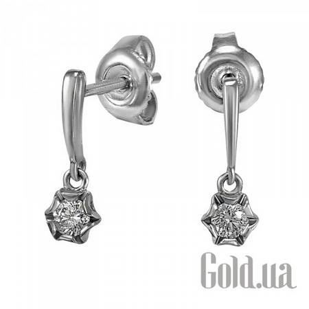 Серьги с подвесками Золотые серьги с бриллиантами